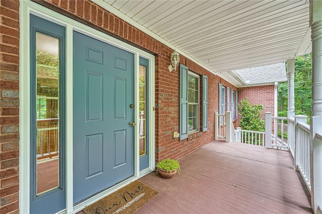 245 Sutallee Ridge Ln NE, White, GA 30184 - entrance to property featuring a porch and brick siding