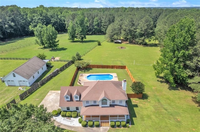 161 Honey Creek Rd, Mcdonough, GA 30252 - view from above of property featuring a heavily wooded area and a pool