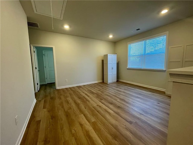 interior space featuring light hardwood / wood-style floors