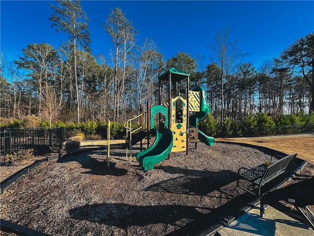 view of jungle gym