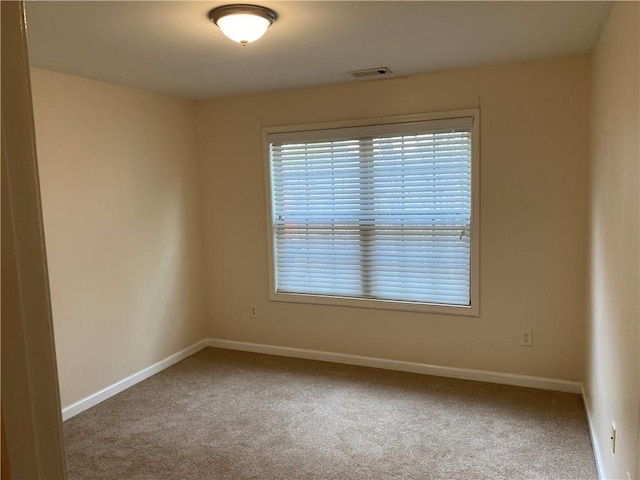 view of carpeted empty room