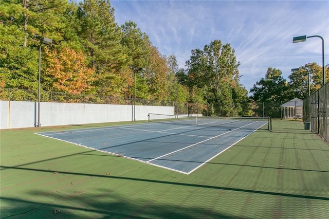 view of sport court featuring basketball court