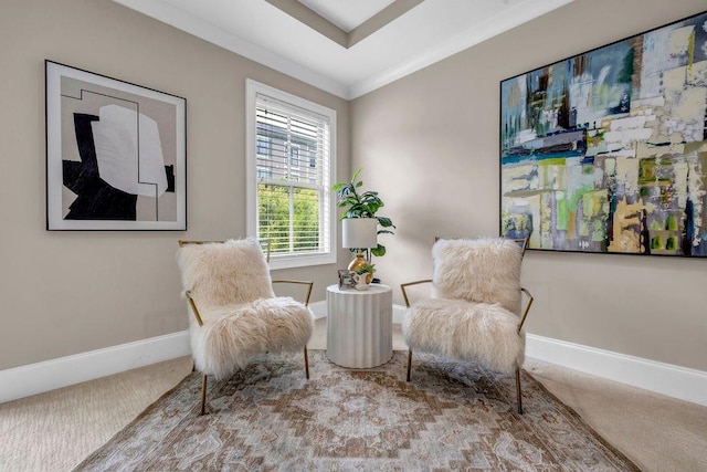 1120 Cordia Ave NW, Atlanta, GA 30318 - sitting room with carpet floors and baseboards