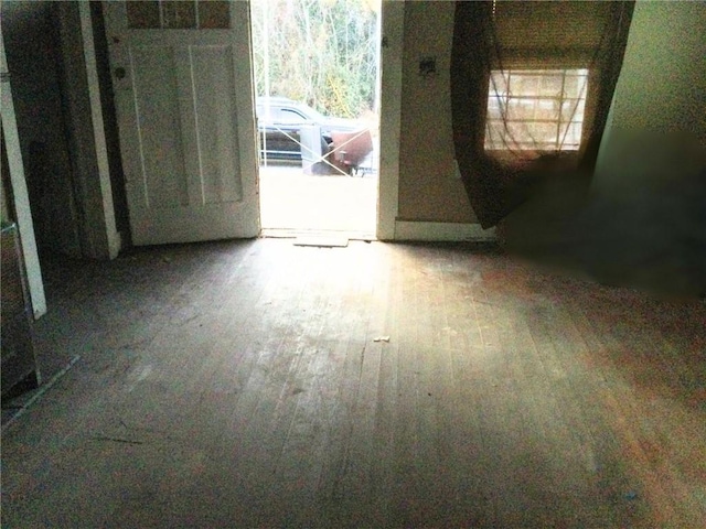 empty room with wood-type flooring