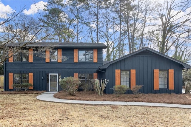 view of front of home with board and batten siding