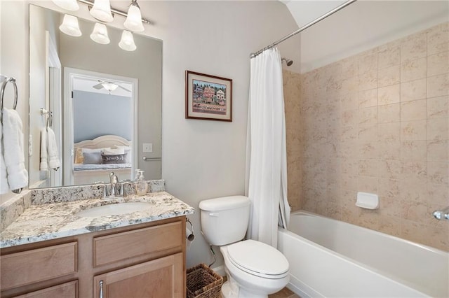 416 Battlefield Creek Dr, Marietta, GA 30064 - ensuite bathroom with vanity and shower / bath combo