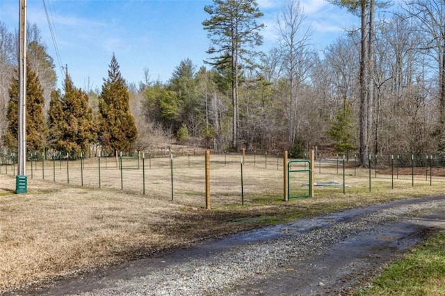 exterior space with a rural view