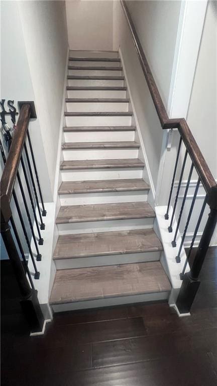 3750 Richmond Bnd, Lithonia, GA 30038 - stairs with hardwood / wood-style flooring