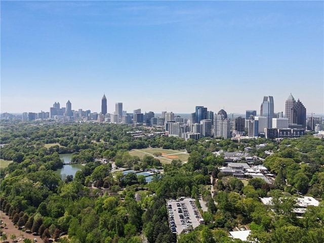 view of city featuring a water view