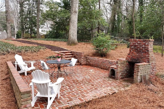 view of patio / terrace with fence