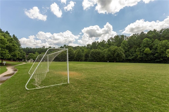 view of play area