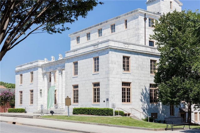 exterior space with entry steps