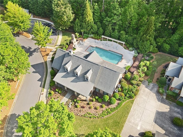 birds eye view of property