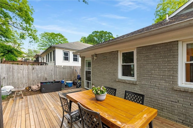 2486 Memorial Dr SE, Atlanta, GA 30317 - deck with outdoor dining space and fence