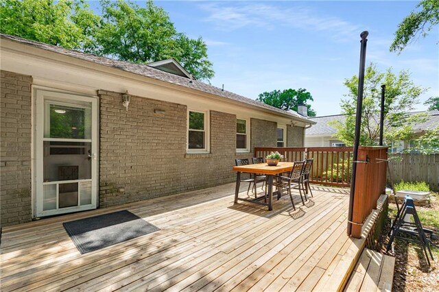 2486 Memorial Dr SE, Atlanta, GA 30317 - wooden deck featuring outdoor dining area