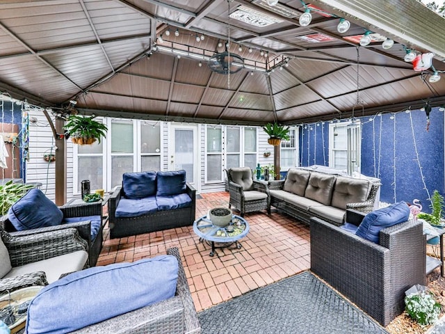106 Warwick Way SE, Rome, GA 30161 - view of patio / terrace with an outdoor living space and a gazebo