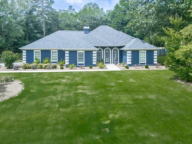 106 Warwick Way SE, Rome, GA 30161 - view of front of property with a chimney, a front lawn, and roof with shingles
