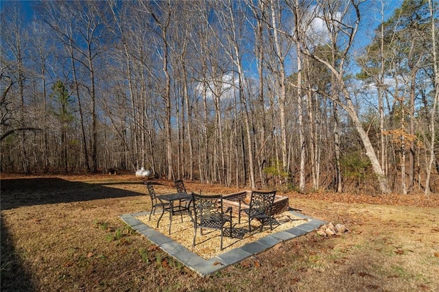 4286 Pool Rd, Winston, GA 30187 - view of green lawn featuring a wooded view