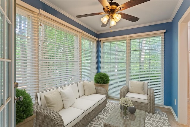 602 Country Park Dr SE, Smyrna, GA 30080 - sunroom / solarium with healthy amount of natural light, crown molding, and baseboards