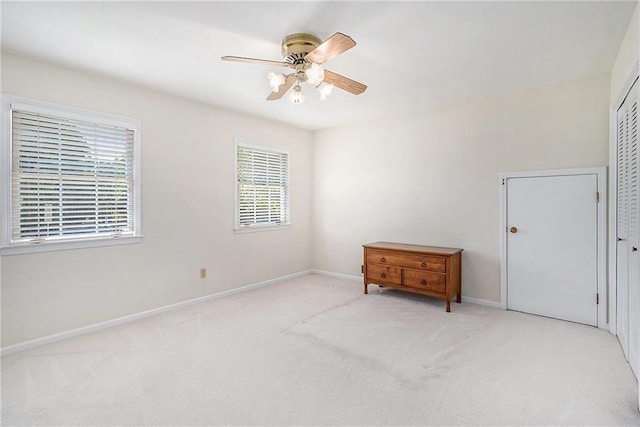 1703 W Nancy Creek Dr NE, Brookhaven, GA 30319 - spare room with a ceiling fan, carpet flooring, and baseboards