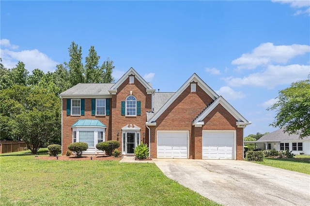48 Savanna Ct, Powder Springs, GA 30127 - colonial inspired home featuring concrete driveway, brick siding, and a garage