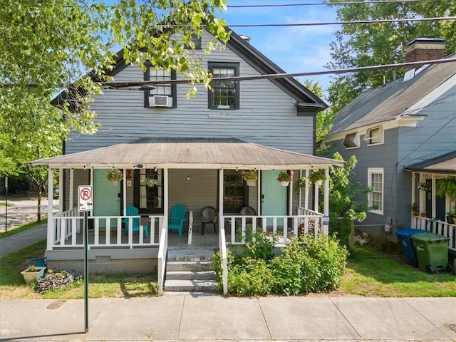 view of front of house with a porch