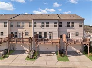 exterior space featuring a wooden deck