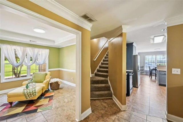 330 Pitts Chapel Rd, Newborn, GA 30056 - sitting room with visible vents, baseboards, and ornamental molding