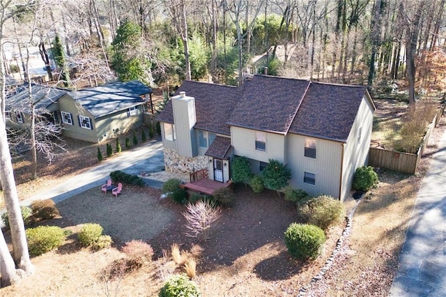 birds eye view of property