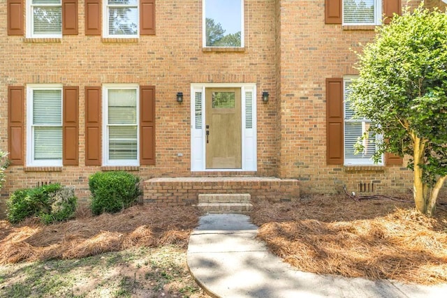 100 Bentwood Cir, Macon, GA 31210 - doorway to property with brick siding