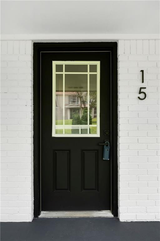 15 Baker St, Cartersville, GA 30120 - property entrance with brick siding