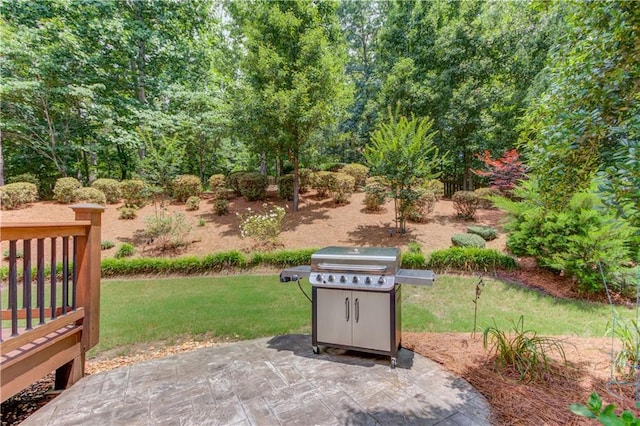 2748 Hidden Falls Dr, Buford, GA 30519 - view of patio featuring a grill