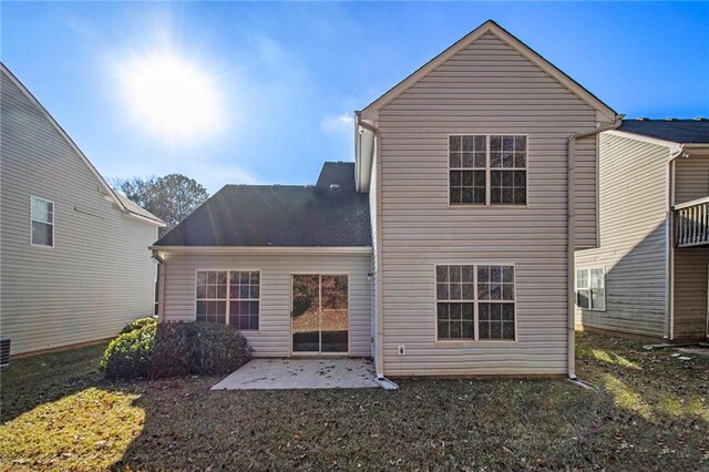 rear view of property with a patio