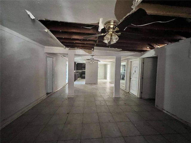 view of basement