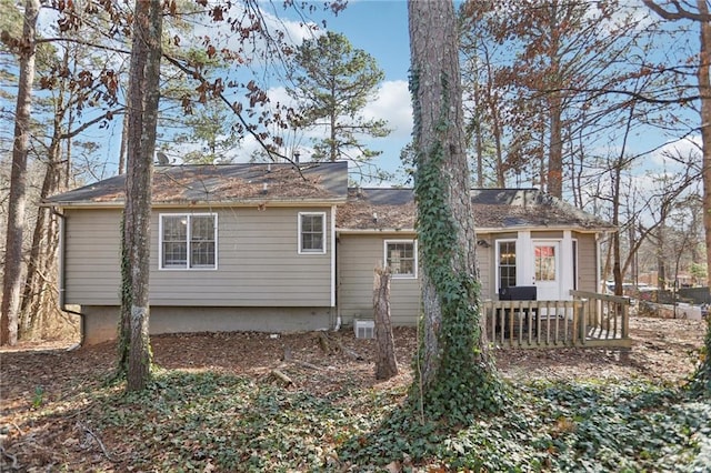 view of rear view of property