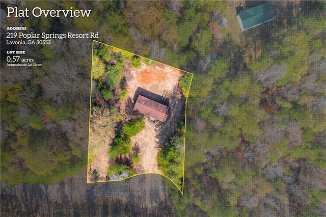 birds eye view of property