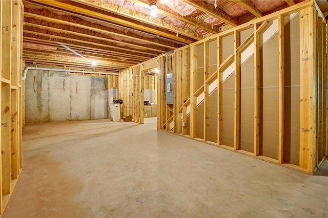 297 Delta Dr, Mcdonough, GA 30252 - unfinished below grade area featuring electric panel