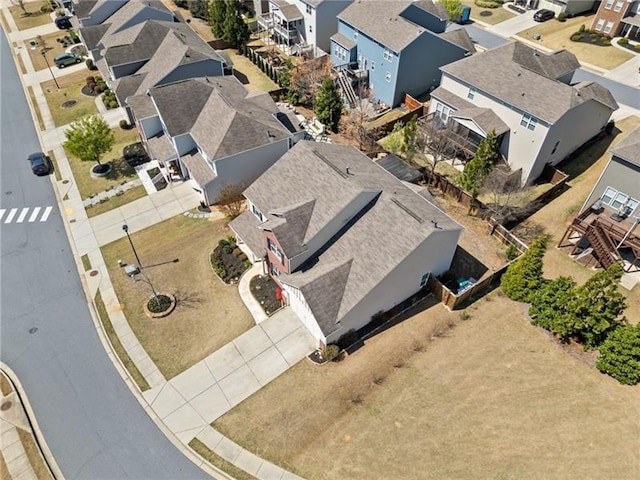 aerial view featuring a residential view