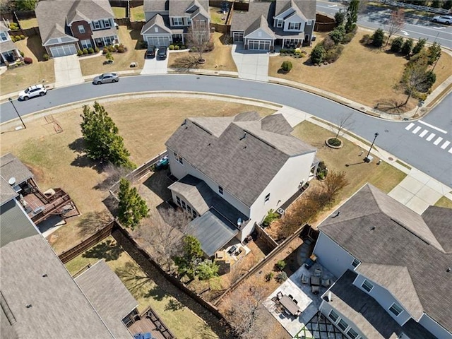 bird's eye view with a residential view