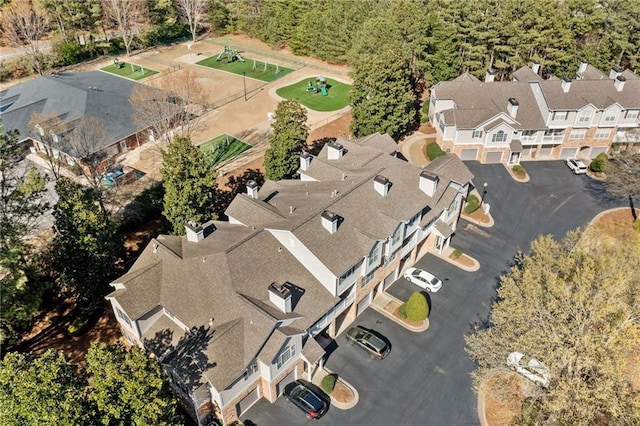 407 The Crossings Ln, Woodstock, GA 30189 - bird's eye view featuring a residential view