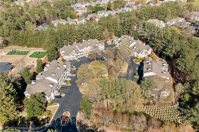 407 The Crossings Ln, Woodstock, GA 30189 - drone / aerial view with a residential view