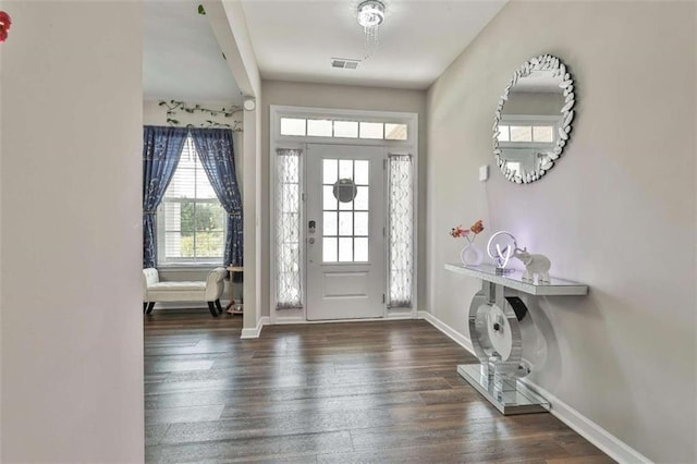 8 Unbridled Way, Newnan, GA 30263 - foyer entrance featuring hardwood / wood-style flooring and baseboards