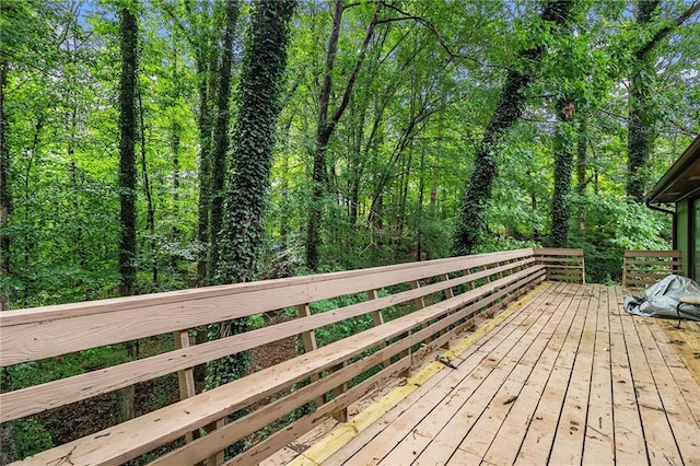 532 Watson St, Toccoa, GA 30577 - view of wooden deck