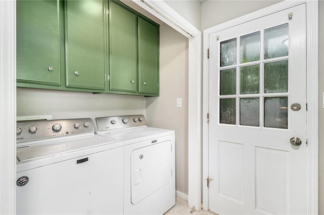 532 Watson St, Toccoa, GA 30577 - laundry room featuring cabinet space and washing machine and dryer