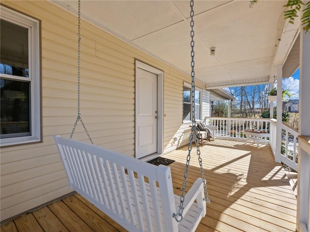 2938 Chestatee Rd, Gainesville, GA 30506 - wooden terrace featuring covered porch