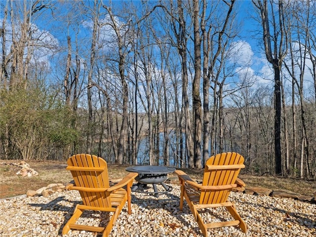 2938 Chestatee Rd, Gainesville, GA 30506 - view of yard featuring an outdoor fire pit
