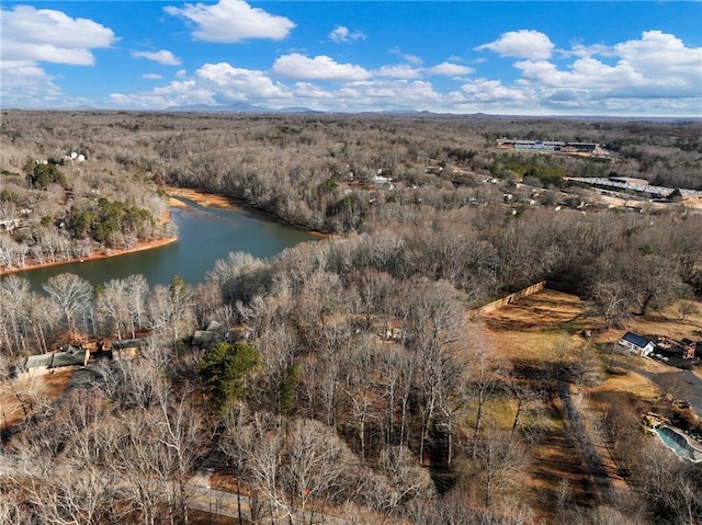 2938 Chestatee Rd, Gainesville, GA 30506 - bird's eye view with a water view and a wooded view