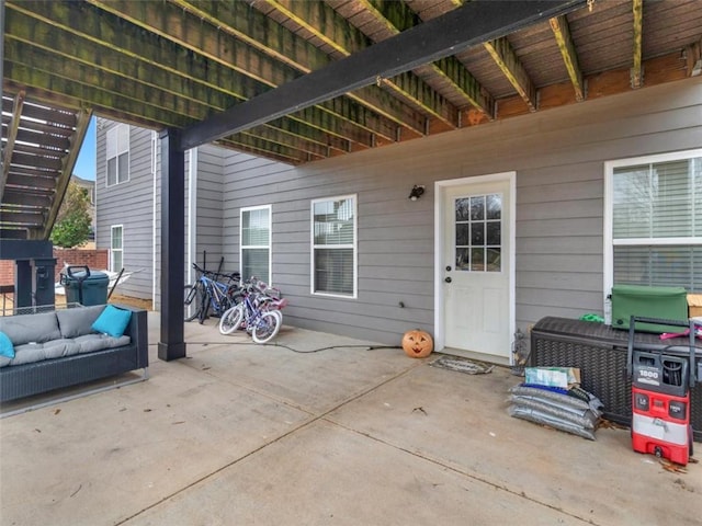 view of patio with outdoor lounge area