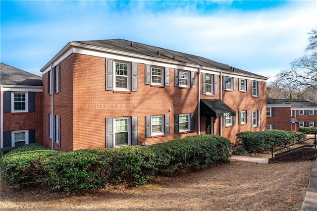 view of front of property with brick siding