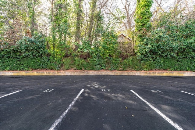 view of uncovered parking lot